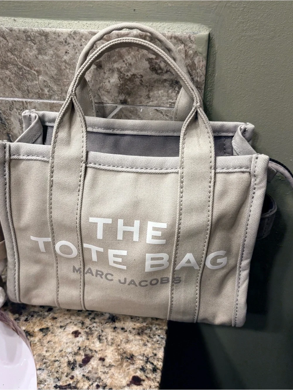 Marc Jacobs Canvas The Tote Bag in Light Gray